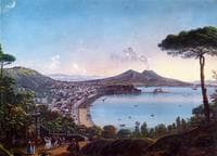 The Bay of Naples with an American Frigate