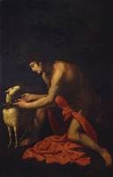 Saint John the Baptist Wreathing a Lamb