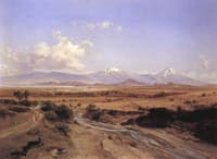 Valle de México desde el río de los MOrales