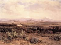 Valle de México desde el Molino del Rey