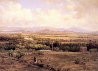 Valle de México desde el Molino del Rey
