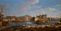 The Darsena delle Galere and Castello Nuovo at Naples