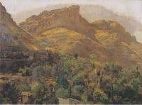 View of the Mountain Village of Mola at Taormina