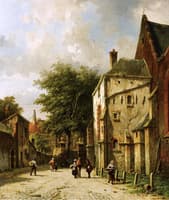 A Street Scene in a Dutch Town