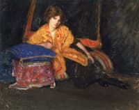 Portrait of the Artist's Sister Sophie Reclining in the Studio