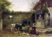 A Gray Morning in a Breton Farmyard