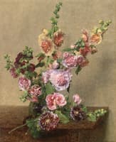 Hollyhocks