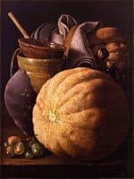 Still-Life with Cantaloup Melon
