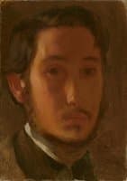 Self Portrait with White Collar