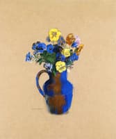Pansies in a Vase