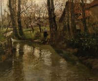 Stream through a Village