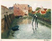 Canal with Watermill