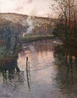 Evening on the River Arques in Péquigny
