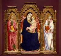 Madonna and Child with Saints James Major and John the Evangelist