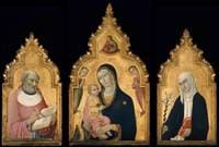 Triptych:  The Virgin and Child with Saints Jerome and Catherine