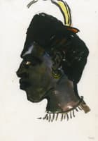 South Sea Islander (in Profile to the Left)