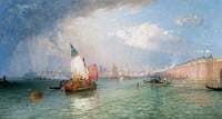Venice with the Strada Ferrata from the Lagoons