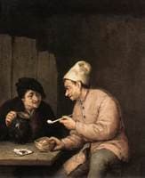 Drinking and Piping in a Tavern
