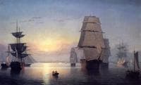 Boston Harbor at Sunset