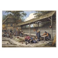 Peasants Playing Gallet Outside an Inn