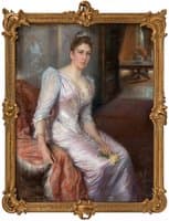 Portrait Of Consul-General Holmblads Wife
