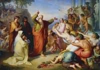 Apostle John Preaching during a Bacchanalia
