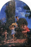 Faun and Nymph, Yellow Veil