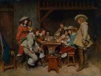 Game of Piquet:  Innocents and Card Sharpers