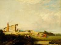 Near Eastbourne, East Sussex, with a View of Pevensey Bay