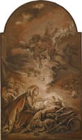 The Nativity with a Hovering Angel