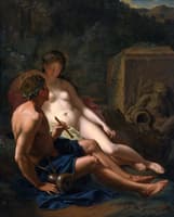 Daphnis and Chloe in a Wooded Landscape