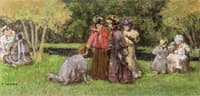 Women and Children in a Park