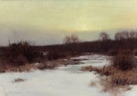 Snow Scene at Twilight