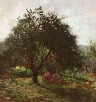 Two Figures under a Tree