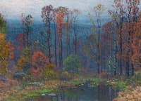 Hill Top Pond at Dusk