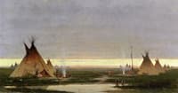 Indian Village at Dawn