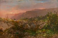 Sunset Over the Mountains