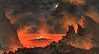 The Volcano at Night