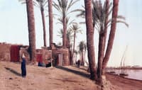 Bank of the Nile, Opposite Cairo, Egypt