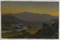 River Valley in the Moonlight