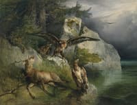Wounded Stag Among the Eagles