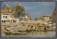 Temples and Bathing Ghat at Benares