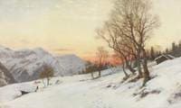 Sunset in the Wengen Alps, Switzerland