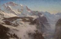Winter in the Lauterbrunnen Valley, Switzerland