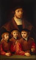 Portrait of a Man with Three Sons