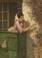 Young Woman on a Balcony