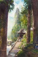 Rocks at Temple of Haruna, Karamon Gate and Hoko Gatake Rock