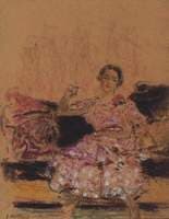Woman Seated on a Chaise