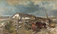 Estonian Farmhouse with a Well