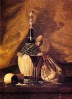 Still Life with Pipe and Bottle